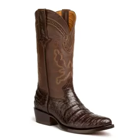 Gavel Men's Caiman Belly Cut Classic Western Boot - Brown