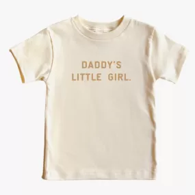 Girls Daddy's Little Girl Beige Tee