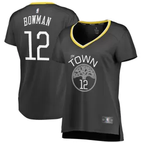 Golden State Warriors Ky Bowman Fanatics Branded Fast Break Player Statement Jersey Womens - Black | Ireland G5544Y8