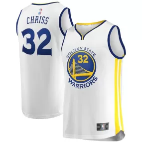 Golden State Warriors Marquese Chriss Fanatics Branded Fast Break Player Association Jersey Kids - White | Ireland D4381X7