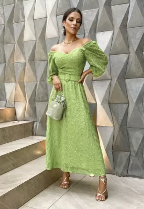 Laise Green Olive Maxi Dress