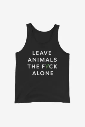 Leave Animals Alone Unisex Tank Top