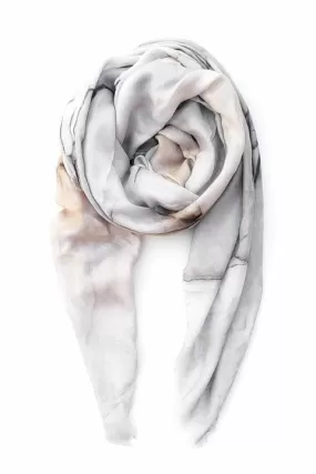 Oversized Square Italian Cashmere Blend Scarf - Galilee Stone - Israel