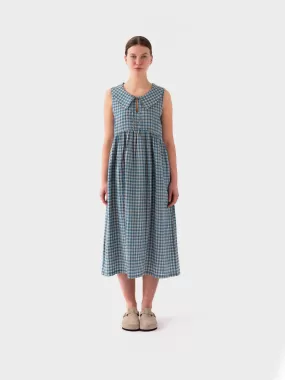 Sideline Nancy Dress - Blue Check