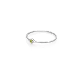 Superfine / Keepsake Ring / Peridot   Silver