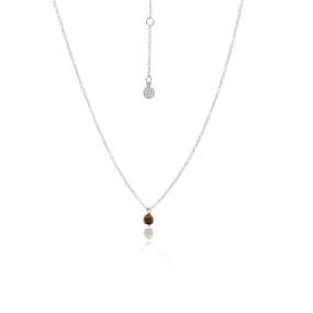 Superfine / Mini Tiger's Eye Necklace / Silver