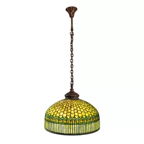 Tiffany Studios New York "Curtain Border" Chandelier