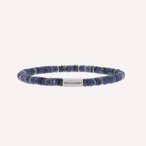 Two Tone Disc Gemstone Bracelet Matt Sodalite